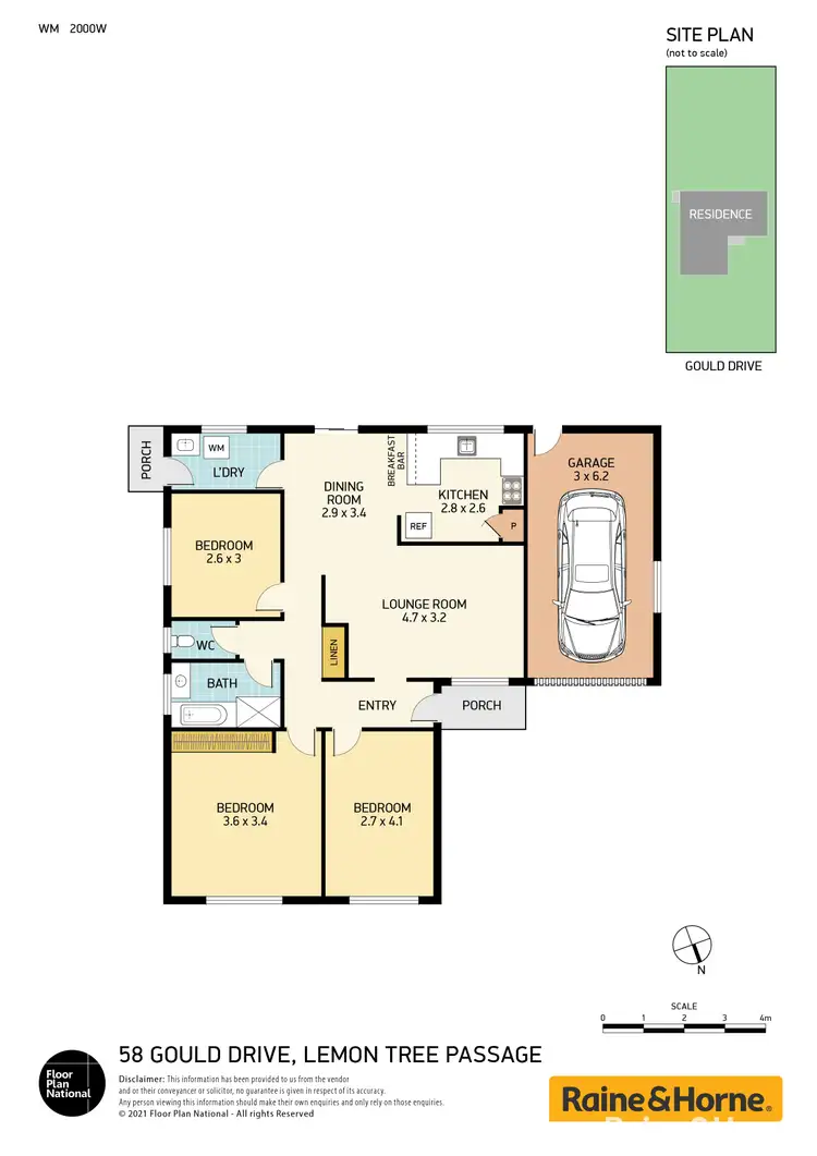 Floorplan of Homely house listing, 58 Gould Drive, Lemon Tree Passage NSW 2319