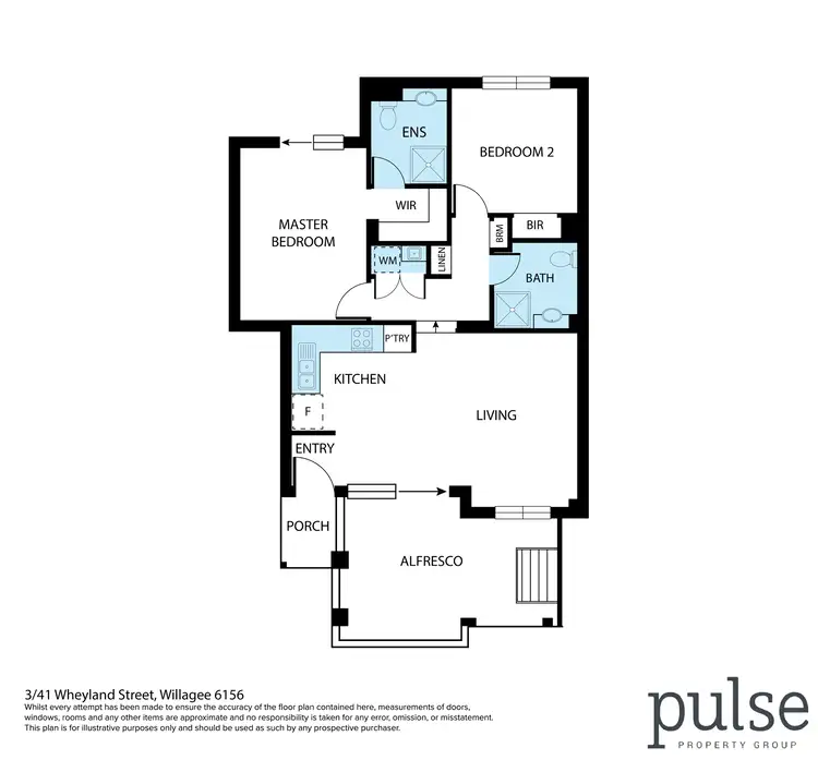 Floorplan of Homely unit listing, 3/41 Wheyland Street, Willagee WA 6156