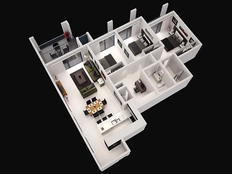 Floorplan of Homely apartment listing, 303c/65 Progress Drive, Nightcliff NT 810