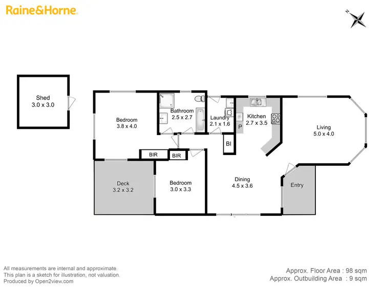 Floorplan of Homely house listing, 1/5A Toongabbie Street, Midway Point TAS 7171