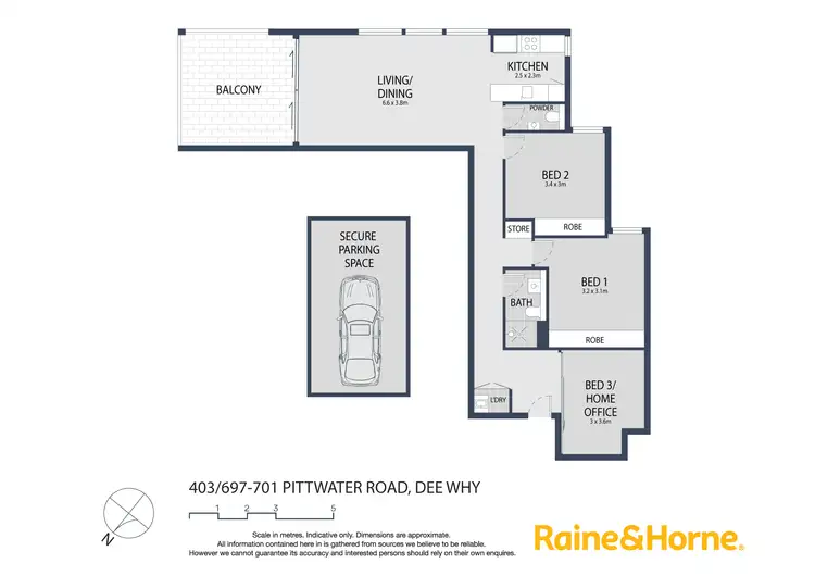Floorplan of Homely apartment listing, 403/697-701 Pittwater Road, Dee Why NSW 2099