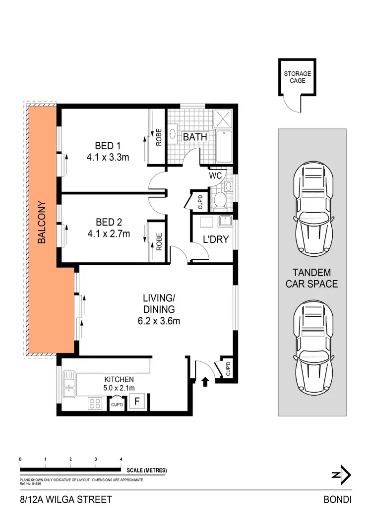 Floorplan of Homely apartment listing, 8/14 Wilga Street, Bondi NSW 2026