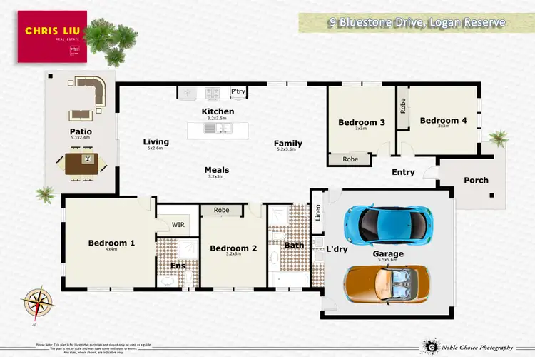 Floorplan of Homely house listing, 9 Bluestone Drive, Logan Reserve QLD 4133
