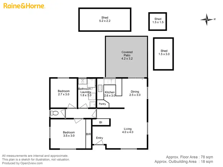 Floorplan of Homely house listing, 1/11a Charles Street, Orford TAS 7190