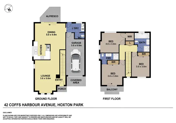 Floorplan of Homely house listing, 42 Coffs Harbour Avenue, Hoxton Park NSW 2171