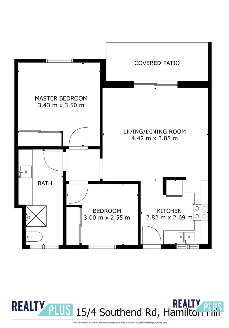 Floorplan of Homely flat listing, 15/4 Southend Road, Hamilton Hill WA 6163