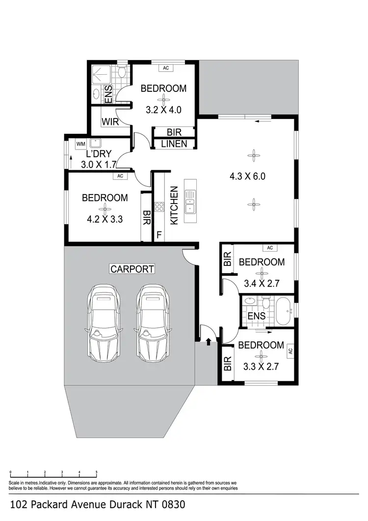 Floorplan of Homely house listing, 102 Packard Avenue, Durack NT 830