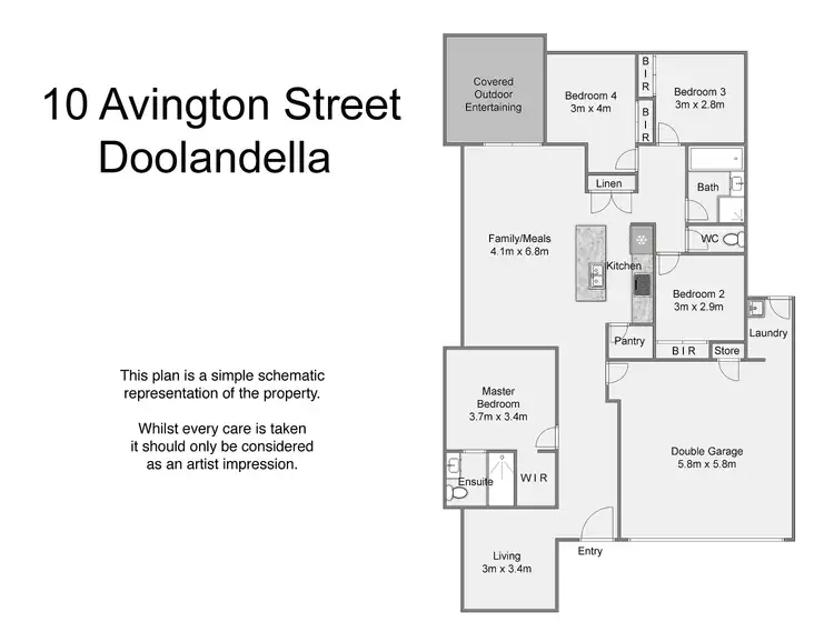 Floorplan of Homely house listing, 10 Avington Street, Doolandella QLD 4077