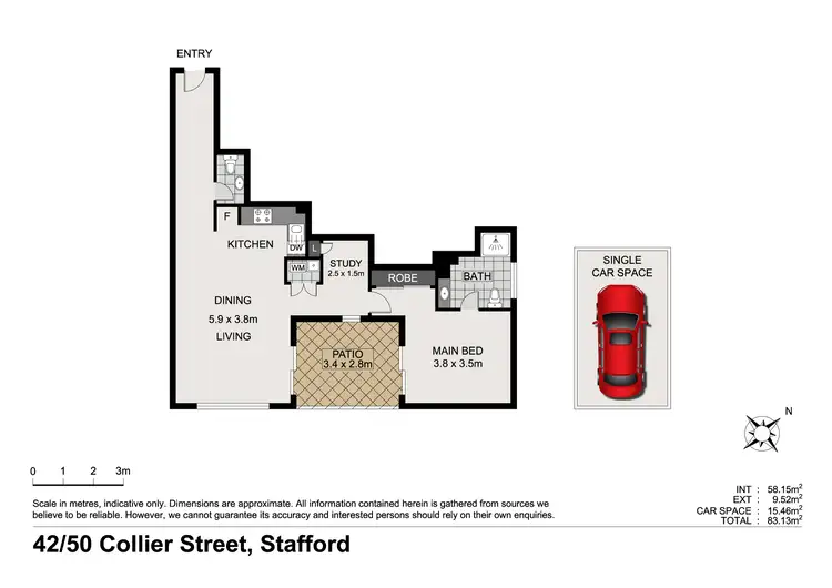 Floorplan of Homely unit listing, 42/50 Collier Street, Stafford QLD 4053