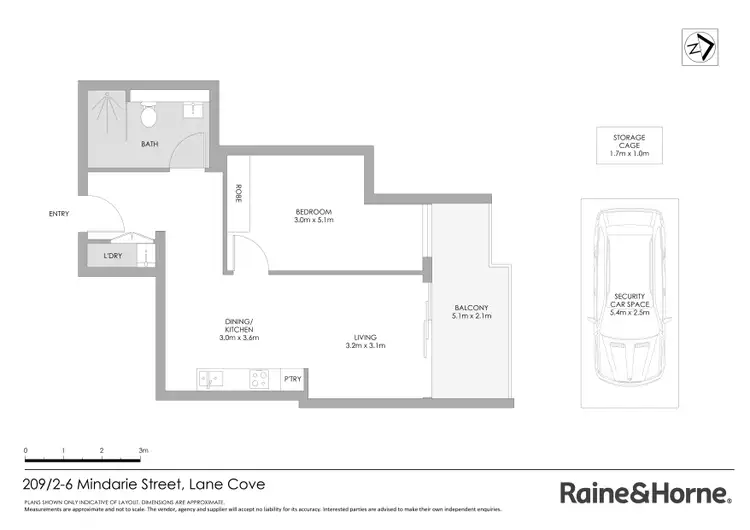 Floorplan of Homely apartment listing, 209/2 Mindarie Street, Lane Cove NSW 2066