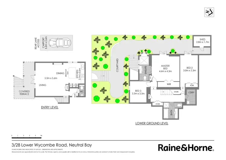 Floorplan of Homely apartment listing, 3/28 Lower Wycombe Road, Neutral Bay NSW 2089