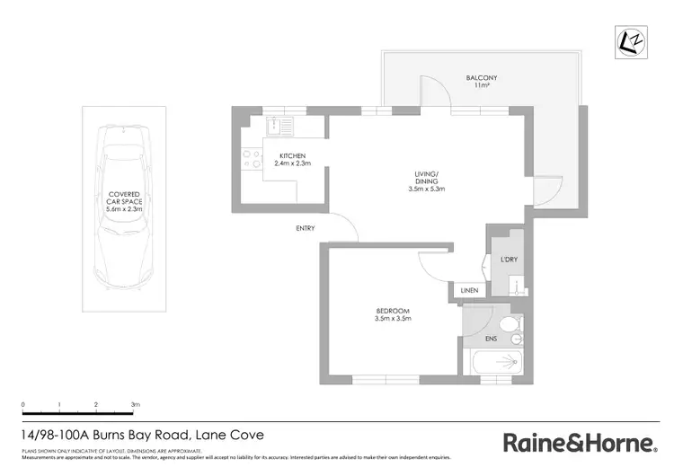 Floorplan of Homely apartment listing, 14/98-100A Burns Bay Road, Lane Cove NSW 2066