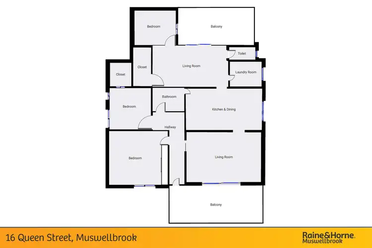 Floorplan of Homely house listing, 16 Queen Street, Muswellbrook NSW 2333