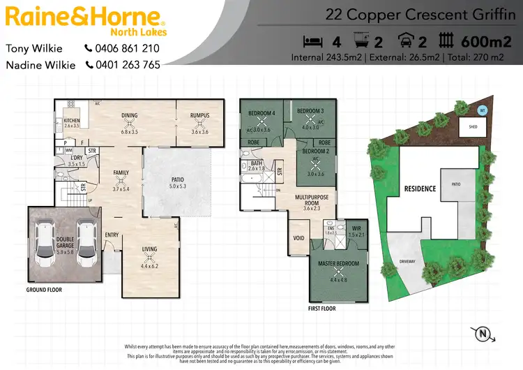 Floorplan of Homely house listing, 22 Copper Crescent, Griffin QLD 4503