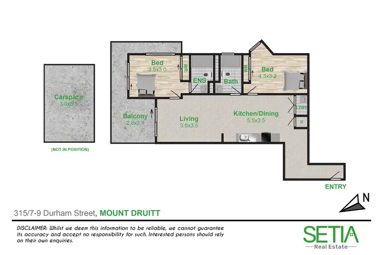 Floorplan of Homely apartment listing, 315/7-9 Durham Street, Mount Druitt NSW 2770