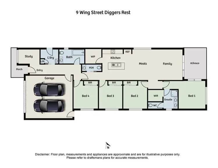 Floorplan of Homely house listing, 9 Wing Street, Diggers Rest VIC 3427