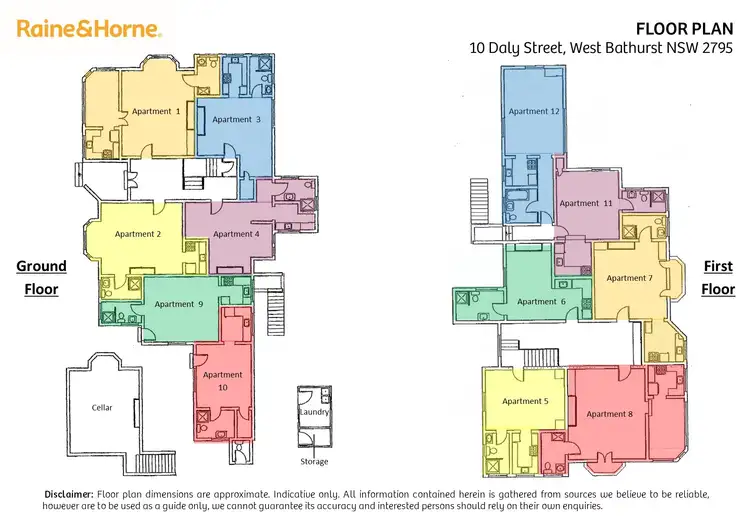 Floorplan of Homely block of units listing, 10 Daly Street, West Bathurst NSW 2795
