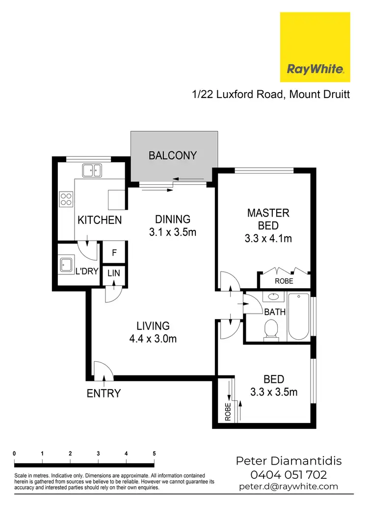 Floorplan of Homely unit listing, 1/22 Luxford Road, Mount Druitt NSW 2770