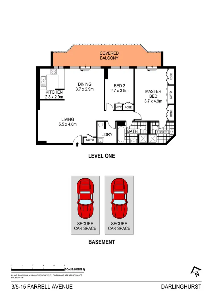 Floorplan of Homely apartment listing, 3/5-15 Farrell Avenue, Darlinghurst NSW 2010