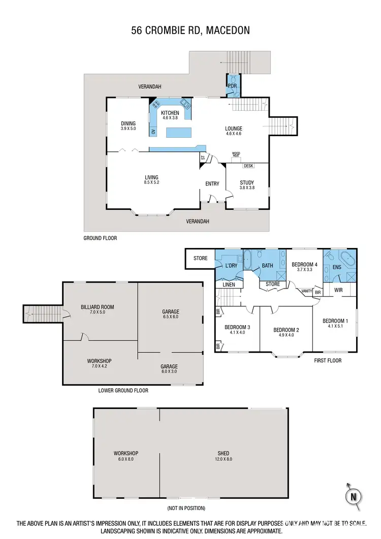 Floorplan of Homely house listing, 56 Crombie Road, Macedon VIC 3440