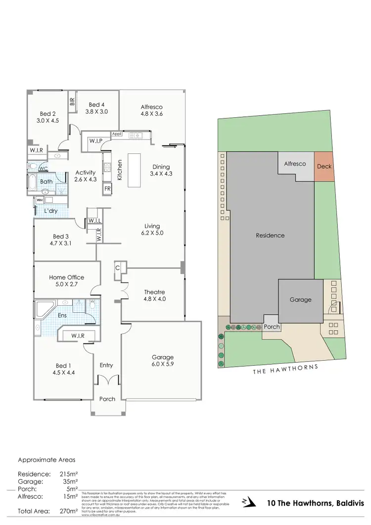 Floorplan of Homely house listing, 10 The Hawthorns, Baldivis WA 6171