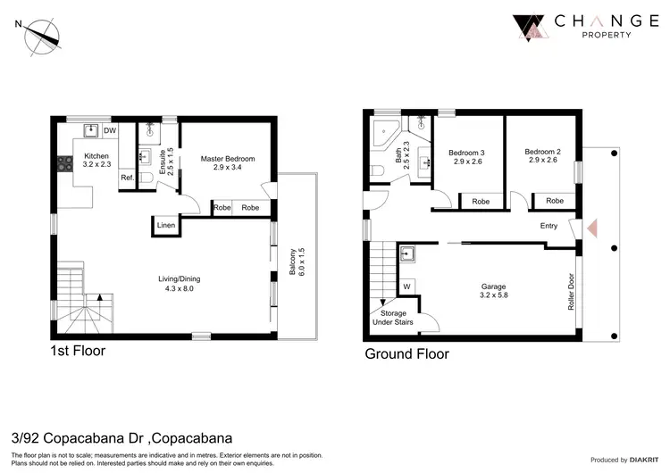 Floorplan of Homely townhouse listing, 3/92 Copacabana Drive, Copacabana NSW 2251