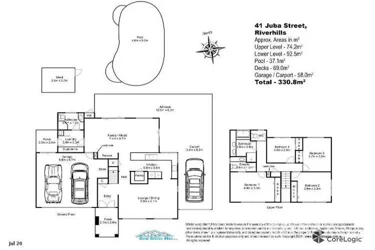 Floorplan of Homely house listing, 41 Juba Street, Riverhills QLD 4074