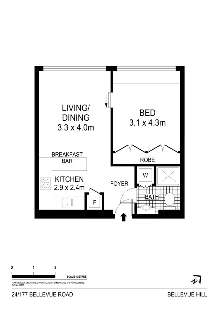 Floorplan of Homely apartment listing, 24/177 Bellevue Road, Bellevue Hill NSW 2023
