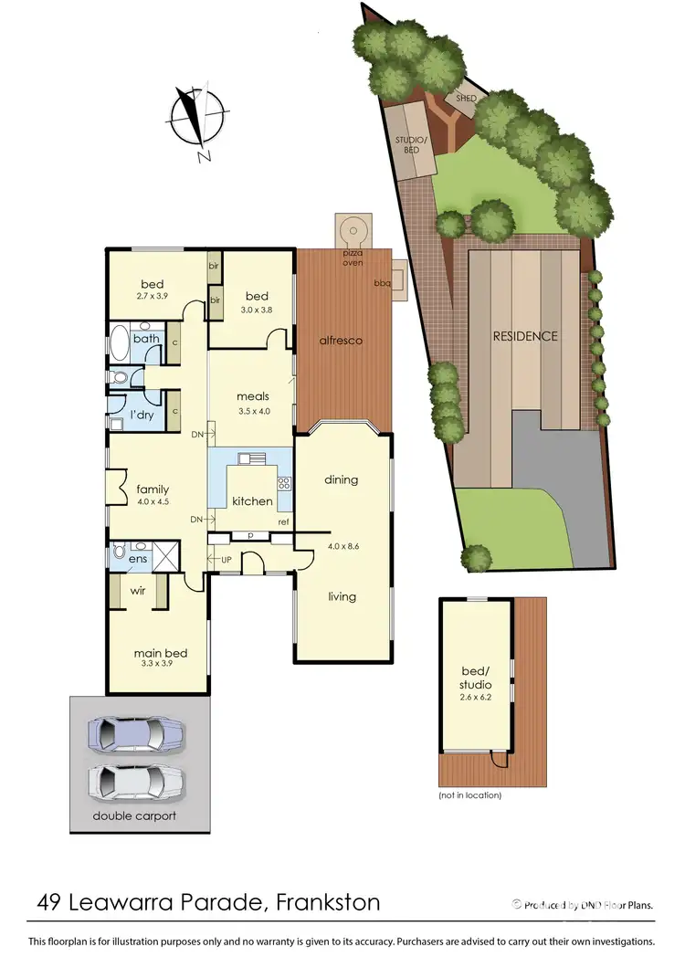 Floorplan of Homely house listing, 49 Leawarra Parade, Frankston VIC 3199