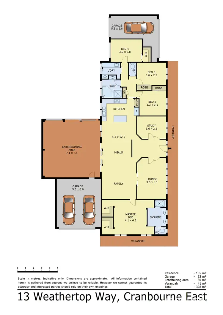 Floorplan of Homely house listing, 13 Weathertop Way, Cranbourne East VIC 3977