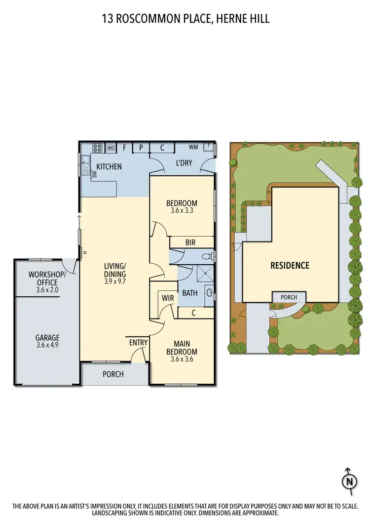 Floorplan of Homely house listing, 13 Roscommon Place, Herne Hill VIC 3218