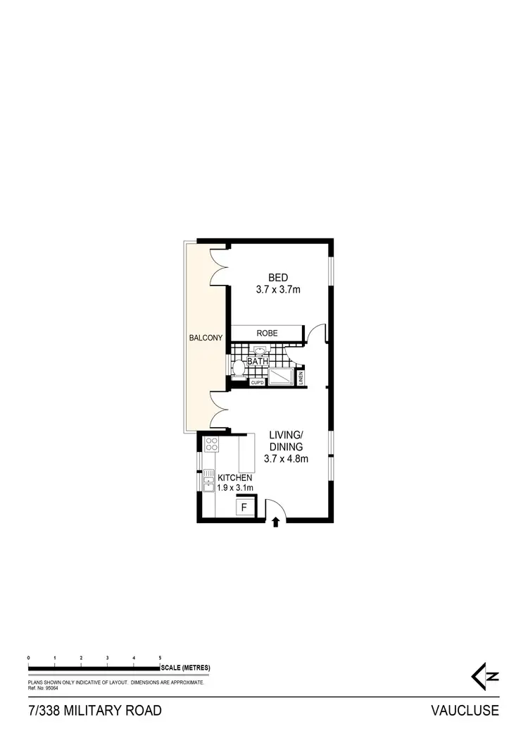 Floorplan of Homely apartment listing, 7/338 Military Road, Vaucluse NSW 2030