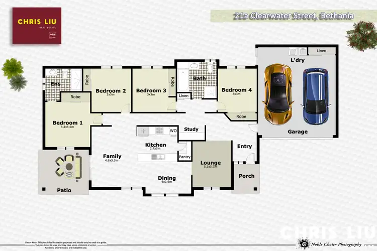 Floorplan of Homely semi-detached listing, 21 Clearwater Street, Bethania QLD 4205