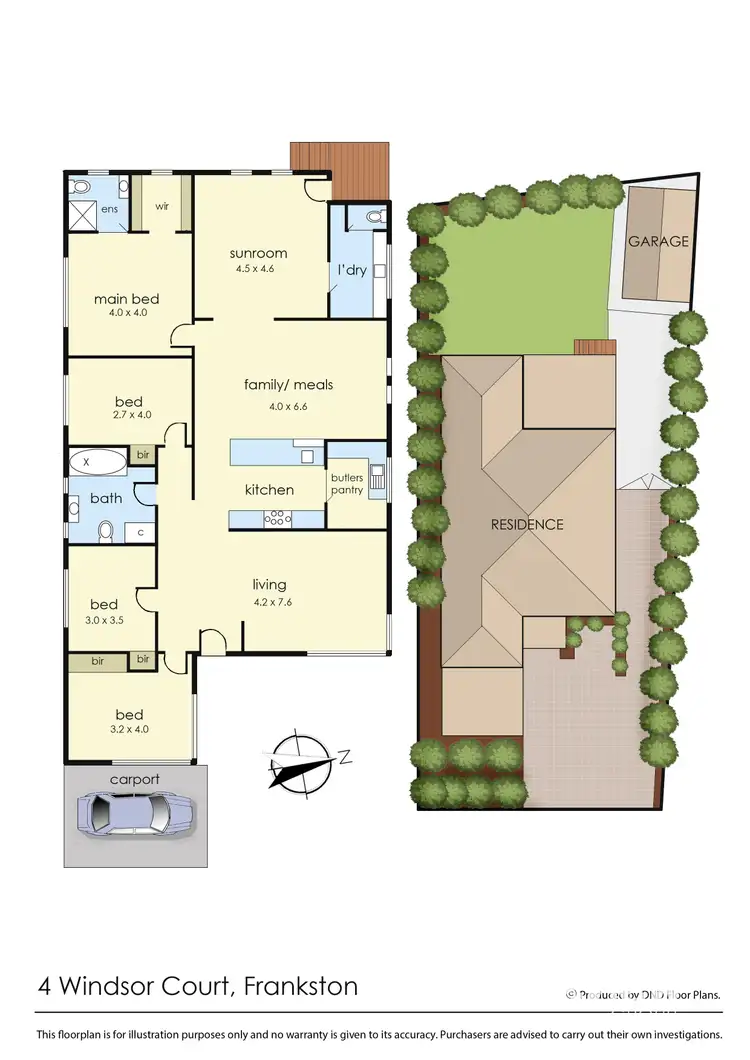 Floorplan of Homely house listing, 4 Windsor Court, Frankston VIC 3199
