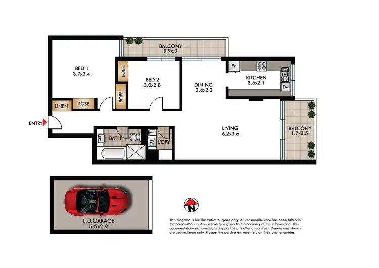 Floorplan of Homely apartment listing, 9/40-46 Penkivil Street, Bondi NSW 2026