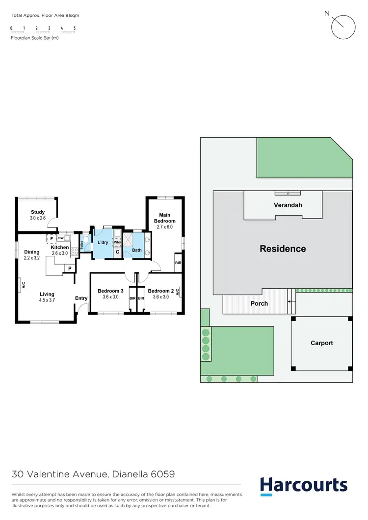 Floorplan of Homely house listing, 30 Valentine Avenue, Dianella WA 6059