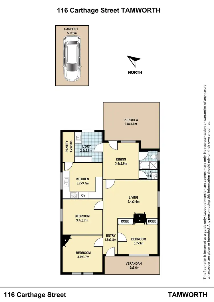 Floorplan of Homely house listing, 116 Carthage Street, Tamworth NSW 2340