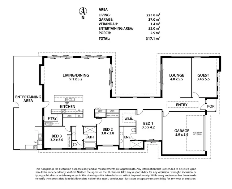 Floorplan of Homely house listing, 17 Wuttke Road, Woodside SA 5244