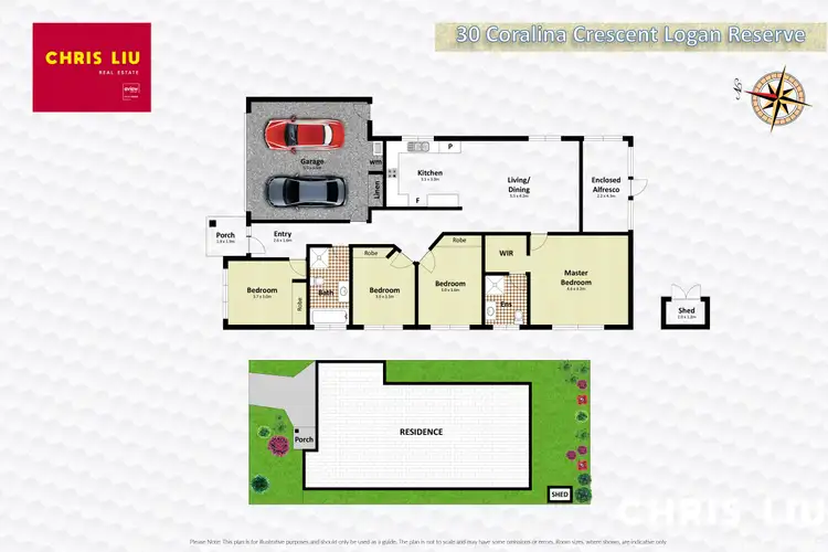 Floorplan of Homely house listing, 30 Coralina Cres, Logan Reserve QLD 4133