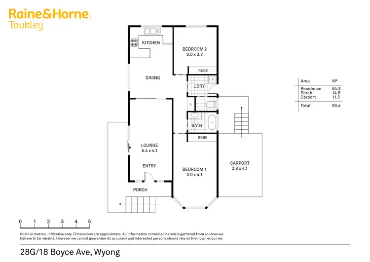 Floorplan of Homely house listing, 28G/18 Boyce Avenue, Wyong NSW 2259