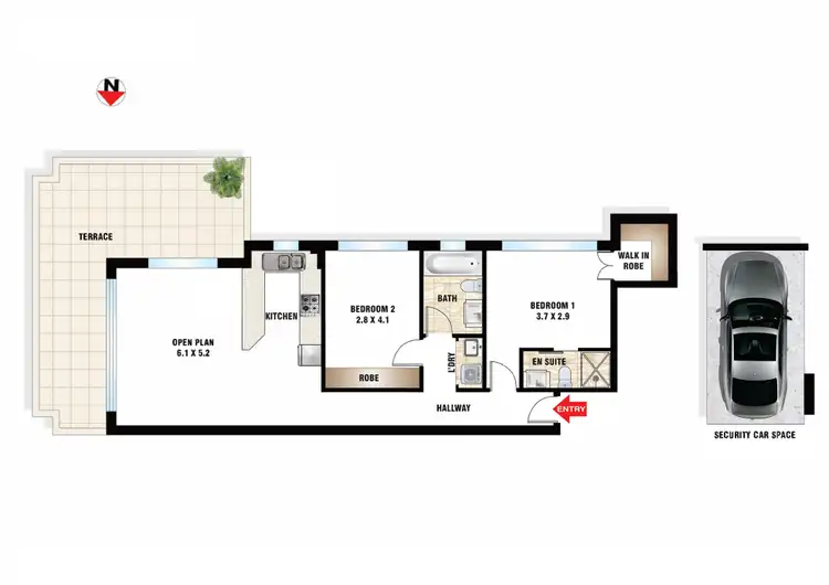 Floorplan of Homely apartment listing, 20/30 Penkivil Street, Bondi NSW 2026