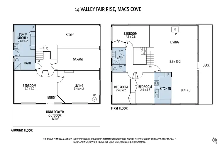 Floorplan of Homely house listing, 14 Valley Fair Rise, Macs Cove VIC 3723