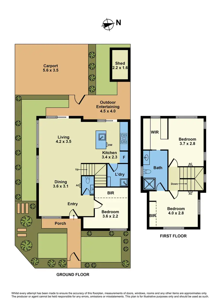 Floorplan of Homely townhouse listing, 1/15A Richelieu Street, West Footscray VIC 3012