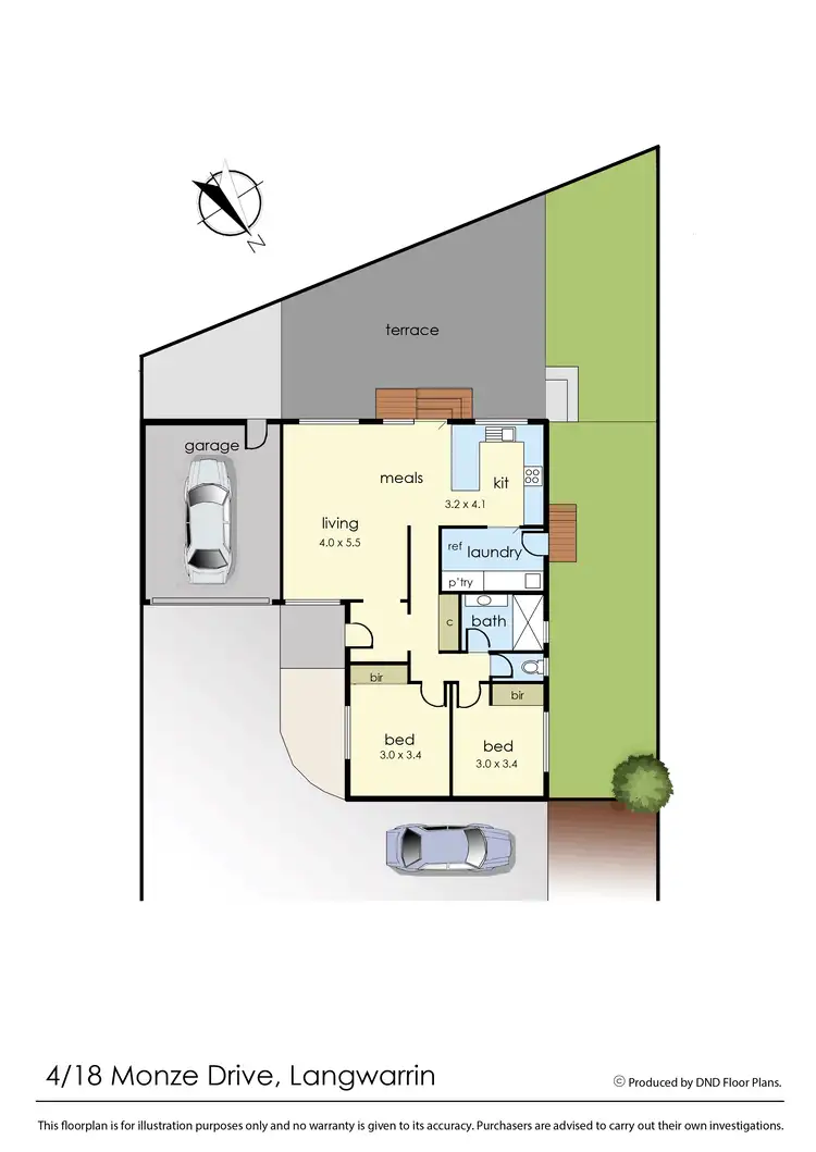 Floorplan of Homely unit listing, 4/18 Monze Drive, Langwarrin VIC 3910