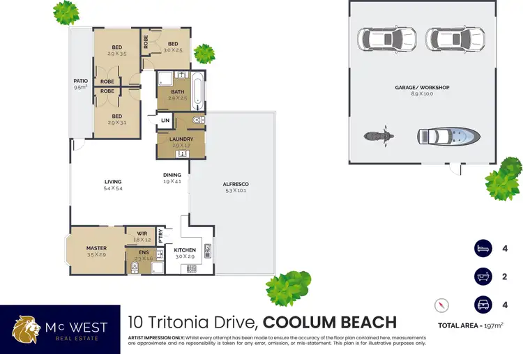 Floorplan of Homely house listing, 10 Tritonia Drive, Coolum Beach QLD 4573