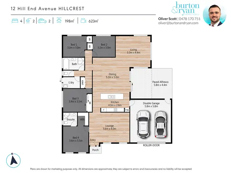 Floorplan of Homely house listing, 12 Hill End Ave, Hillcrest QLD 4118