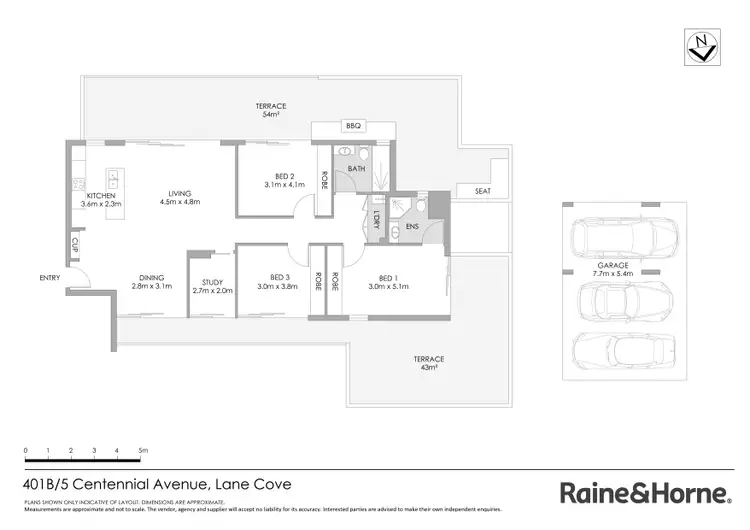 Floorplan of Homely apartment listing, 401B/5 Centennial Avenue, Lane Cove NSW 2066