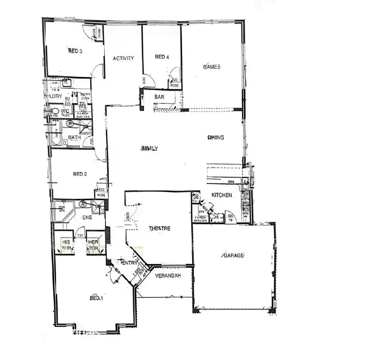 Floorplan of Homely house listing, 58 Coulterhand Circle, Byford WA 6122