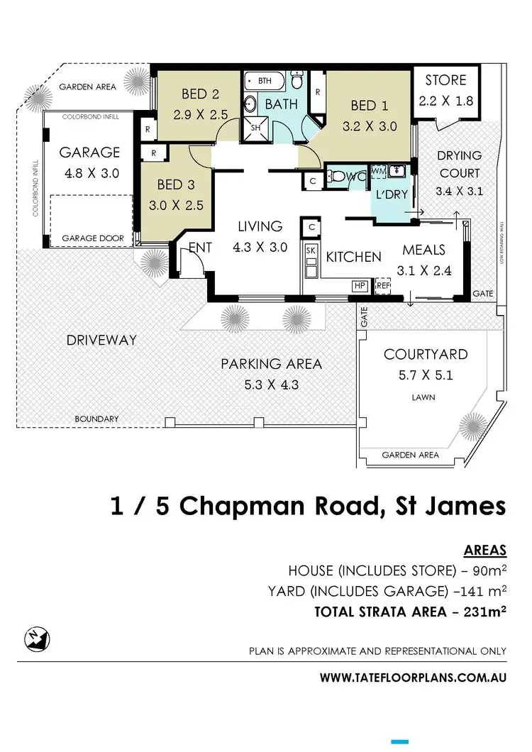 Floorplan of Homely villa listing, 1/5 Chapman Road, St James WA 6102