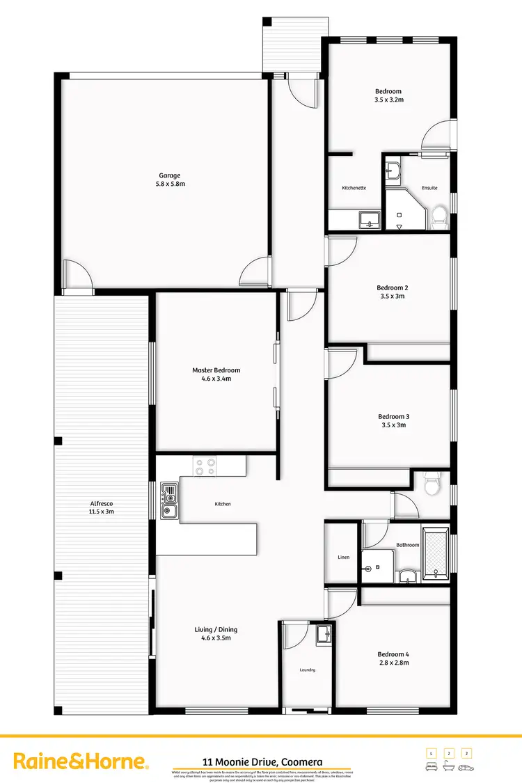 Floorplan of Homely house listing, 11 Moonie Drive, Coomera QLD 4209